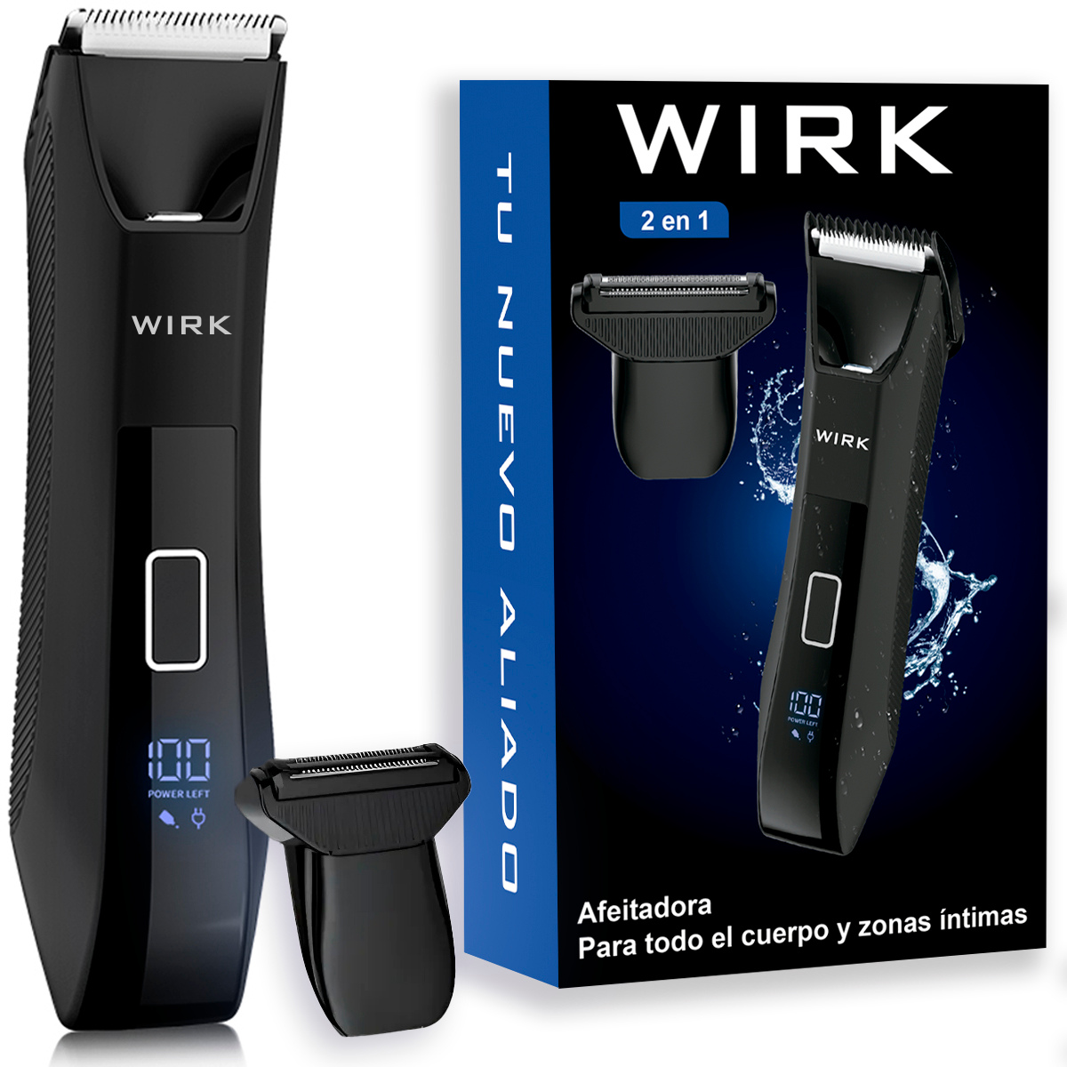 Afeitadora Corporal Razor Pro Recortadora De Zonas Intimas Profesional